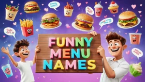 funny menu names