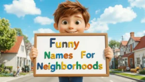 funny names for neighborhoods